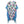 DIONA J PALM LEAF PRINT KIMONO ONE SIZE COLOR BLUE