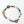 HALLOWEEN GHOST SKULL PRINT GLASS BEADED BRACELET