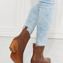 MMShoes Love the Journey Stacked Heel Chelsea Boot in Chestnut
