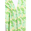 DIONA J FRONT ROPE FLOWER KIMONO ONE SIZE COLOR GREEN