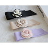 Camelia ribbed ribbon Hair Pins Purple