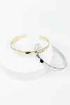 WAVE METAL CUFF BANGLE BRACELET