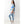 DIONA J ABSTRACT TIE-DYE PRINT KIMONO ONE SIZE COLOR BLUE
