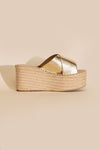 PARTNER-S RAFFIA PLATFORM SLIDES