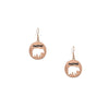 DIONA J MAMA BEAR CUT OUT DANGLE EARRING WRON ROSE GOLD B17-095-173650