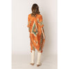 DIONA J AZTEC PRINT KIMONO CARDIGAN ONE SIZE COLOR RED