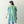 DIONA J IMPRESSIONIST ABSTRACT PRINT KIMONO ONE SIZE COLOR GREEN