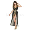 Godly Empress 3 Pc Gold Dress Black Women’s Halloween Cosplay Costume Set Sz M/L