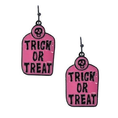 Halloween Trick or Treat Dangle Earring