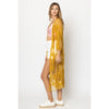 DIONA J FLORAL LACE KIMONO ONE SIZE COLOR MUSTARD