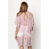 DIONA J ELEGANT LACE KIMONO ONE SIZE COLOR PINK
