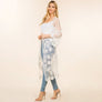 DIONA J  FLOWER MESH KIMONO COVER UP ONE SIZE COLOR WHITE
