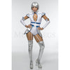 Space Cadet Scientist 4 Pc Silver Women's Dress Halloween Costume Set Size XS