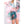 DIONA J WATERCOLOR MIX PRINT KIMONO CARDIGAN COLOR GREEN