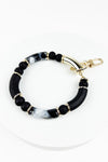 RESIN BEAD BRACELET KEYCHAIN