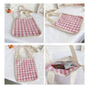 Check mini cross bag-clear/check Pink Size OS