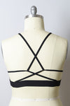 Plus Size Leopard Print High Neck Mesh Bralette