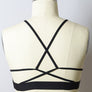 Plus Size Leopard Print High Neck Mesh Bralette
