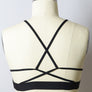 Plus Size Leopard Print High Neck Mesh Bralette