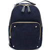 DIONA J SOFT TEXTURED ZIPPER HANDLE BACKPACK COLOR NAVY BLUE