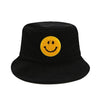 Smile jacquard terry towel bucket hat Black