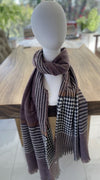 HOUNDSTOOTH PLAID SCARF