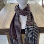 HOUNDSTOOTH PLAID SCARF