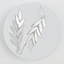 METAL LEAF DROP HOOK EARRINGS