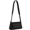 DIONA J WOMEN'S LEATHER ADJUSTABLE STRAP SMOOTH MODERN SHOULDER BAG COLOR BLACK