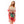 DIONA J MULTI PRINTED SILK KIMONO ONE SIZE COLOR RED