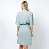 DIONA J DRAWSTRING JERSEY KIMONO ONE SIZE COLOR GREY