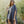 Pencil Stripe Lurex Trim Kimono