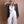 Pencil Stripe Lurex Trim Kimono