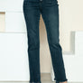 Judy Blue Full Size Button Fly Hem Destroy Straight Jeans