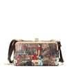 NICOLE LEE SIGNATURE KISS LOCK CROSSBODY WALLET