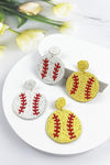 SEED BEAD SPORTS BALL POST EARRING