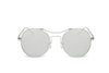 Round Mirrored Fashion Sunglasses