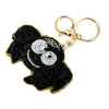 Seed Bead Halloween Spider Keychain