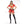 Hot Firefighter Womens Halloween Cosplay Metallic Trim 7 Pc Costume Set Size M/L