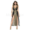 Godly Empress 3 Pc Gold Dress Black Women’s Halloween Cosplay Costume Set Sz M/L