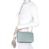 DIONA J WOMEN'S 2IN1 V STITCH DESIGN CROSSBODY W WALLET SET COLOR GREEN