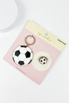 SPORTS BALL ENAMEL KEYCHAIN WITH PIN SET