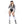 Referee Babe 4 Pc Black & White Striped Front Zip Cosplay Women Costume Size XS