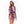 DIONA J AZTEC PRINTED KIMONO ONE SIZE COLOR RED/BLUE