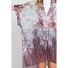 DIONA J ABSTRACT PAISLEY FLOWER PRINT KIMONO CARDIGAN ONE SIZE COLOR BROWN
