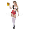 Sexy Oktoberfest Babe 5 Pc Sleeveless Crop Top high waist shorts Cosplay Sz XL