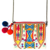 DIONA J MULTI COLOR PATTERN BOHO CROSSBODY BAG