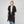 DIONA J PEARL DECO TRIM KIMONO W/DRAW STRIN ONE SIZE COLOR BLACK