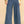 Davi & Dani Drawstring Hem Wide Leg Mid Rise Jeans