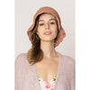 DIONA J STRAW BUCKET HAT ONE SIZE COLOR MINT DARK PINK